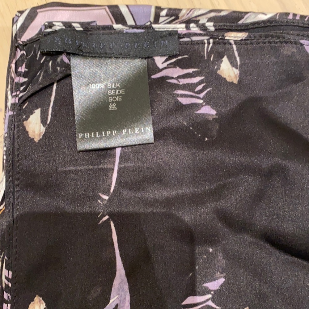 New Philipp Plein Scarf 100% Silk - Picture 2 of 3